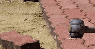 Укладка плитки на песок в Великом Устюге в октябре
