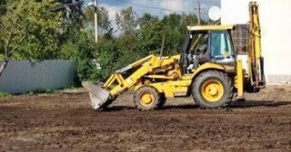 Выравнивание рельефа в Великом Устюге в октябре