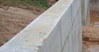 Строительство подпорной стенки из бетона в Великом Устюге в октябре